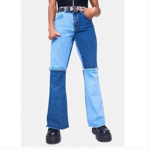 The Ragged Priest Freak Patchwork Denim Jeans 32